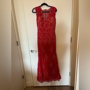 Jovani Red Sequin Formal Gown